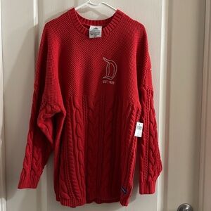Disney Red Cable Knit Sweater
